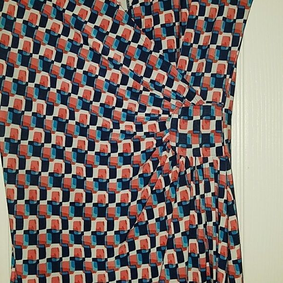 Mlle Gabrielle printed faux wrap dress Sz S NWOT - Picture 3 of 5